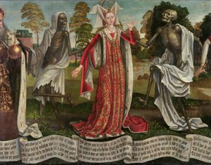 Danse Macabre: Imperatriz (detalhe) (ver 197686, 197687) de Bernt Notke