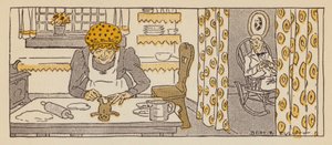 The Gingerbread Man, um conto da Nova Inglaterra (cor litho) de Bert Elliott