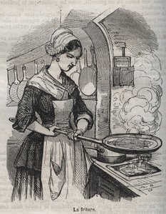 Fritura - gravação em "La Physiologie du gout" de Jean Anthelme Brillat Savarin (Brillat-Savarin