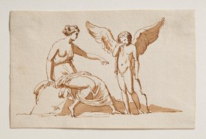 Cupido queixa-se a Vénus de um casamento de Bertel Thorvaldsen