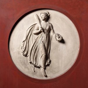 Melpómene. Musa da tragédia de Bertel Thorvaldsen