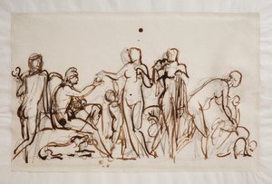 Páris e as três Deusas de Bertel Thorvaldsen