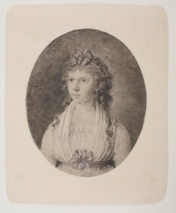 Retrato de Maren Schou West, nascida Grønlund de Bertel Thorvaldsen