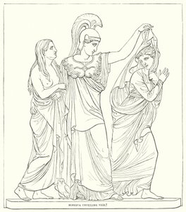 Minerva revelando o vice de Bertel after Thorvaldsen