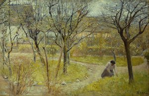 Dia de primavera no jardim