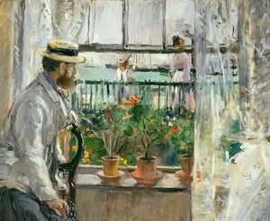 Eugène Manet na ilha de Wight, 1875 de Berthe Morisot