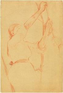 Garota colhendo cerejas de Berthe Morisot