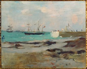 Entrada do porto em Boulogne de Berthe Morisot