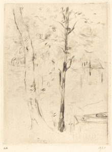 Lago com barco a remo de Berthe Morisot