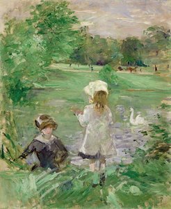 À beira do lago À beira do lago, 1883 de Berthe Morisot