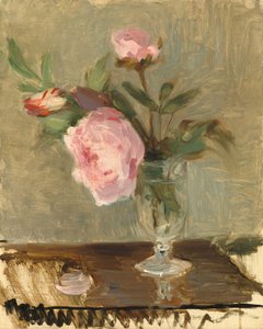 Peônias, c. 1869. de Berthe Morisot