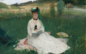 Reading, 1873 de Berthe Morisot