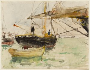 A proa de um iate de Berthe Morisot