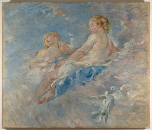 Vênus na Forja de Vulcano (depois de Boucher), c.1883-84 (óleo sobre tela) de Berthe Morisot