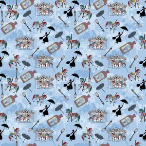 Mary Poppins, 2015 (padrão repetido) de Beth Travers