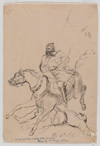A 4ª Cavalaria Irregular, c.1845 (aquarela) de Bethune Donald Grant