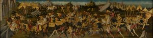 Scipio Africanus Derrubando Hannibal, c.1470 (tempera em tecido montado no painel) (ver também 488155)