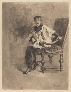 Acólito sentado, c. 1872.