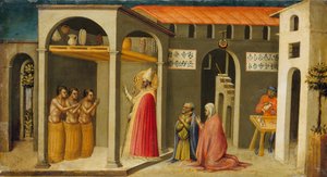 São Nicolau ressuscitando três jovens, 1433-35.
