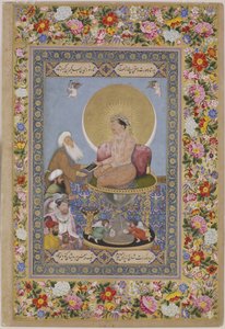 Jahangir Preferindo um xeique sufi a reis, c. 1618