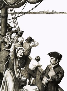 David Thomson não partilhou do entusiasmo geral quando o navio se aproximou da Nova Escócia de Bill Lacey
