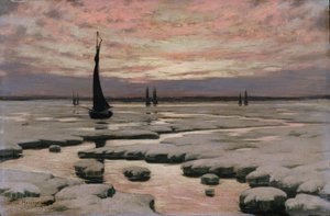 Pôr do sol de inverno de Birge Harrison