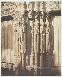 Catedral de Chartres, fachada oeste; portal real, baía central