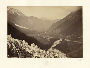 O Vale de Chamonix, vista do Chapeau de Bisson Frères