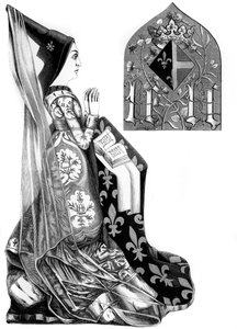 Charlotte of Savoy 1441-1483, rainha consorte de Luís XI da França, século 1549.