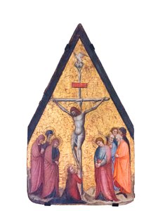 A crucificação (têmpera e ouro sobre tábua de madeira) de Bitino da Faenza