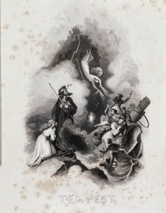 Gravura Blanchard para o primeiro acto de William Shakespeare