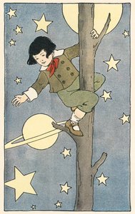 Rapaz Trepando uma Árvore entre as Estrelas e os Planetas de Blanche Fisher Wright