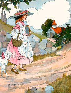 Maria teve um pequeno cordeiro, por Blanche Fisher Wright