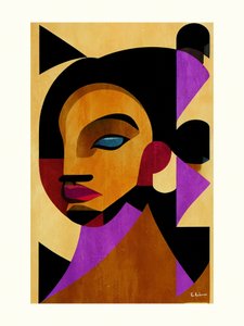 Mulher Geométrica Abstrata de Bo Anderson