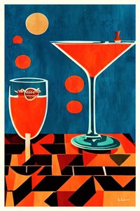 Mesa de cocktail retro de Bo Anderson