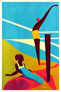 Um verão vibrante na piscina de Bo Anderson