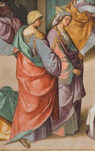 Nave Central, Segundo Norte, Nascimento da Virgem, Boccaccio Boccaccino 1514-15, Detalhe de Boccaccio Boccaccino