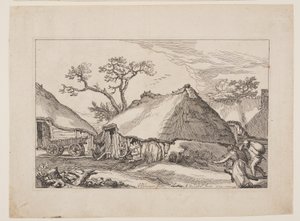 Prato 2, de Paisagens com casas de campo de Boetius Adams Bolswert