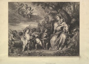 Descanse na fuga para o Egito, 1650-59. de Boetius Adams Bolswert