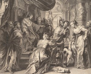 O Julgamento de Salomão, 1595-1633.