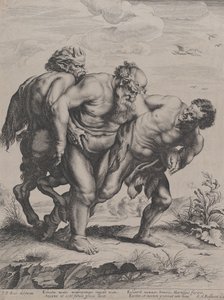 O Silenus Bêbado, Apoiado por um Sátiro e um Fauno, 1625-5