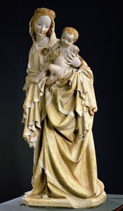 Madonna Krumauer, c.1400 (pedra policromada)