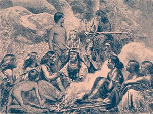 acampamento indígena Navajo