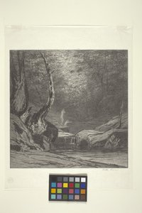 Árvore torta (tinta sobre papel) de Bolton Coit Brown