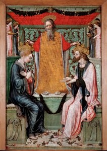 A Coroação da Virgem e de Cristo (Pintura de Bonifacio Bembo