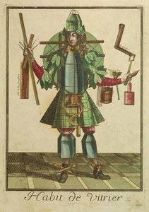 O traje de vidraria de Bonnart 1650 1750 Bonnart 1650 1750