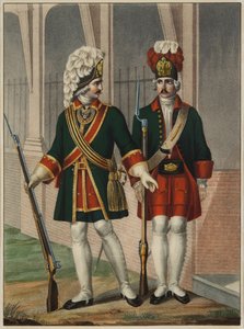 Granadeiros do Regimento Preobrazhensky em 1732-1738, início da década de 1840