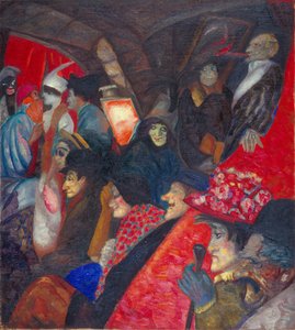 Gato preto do cabaré, 1913 de Boris Dmitrievich Grigoriev