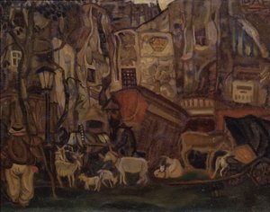 Paris antiga, 1913 de Boris Dmitrievich Grigoriev