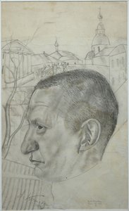 Retrato de Alexander Kerensky 1881-1970, 1924 de Boris Dmitrievich Grigoriev